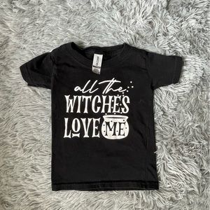 Toddler all the witches love me Halloween shirt